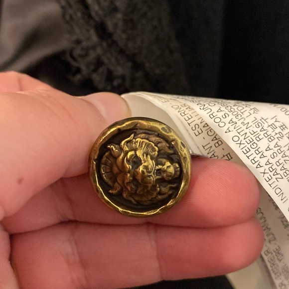 Zara Double Breasted Tweed Black Jacket Size M - Picture 10 of 12